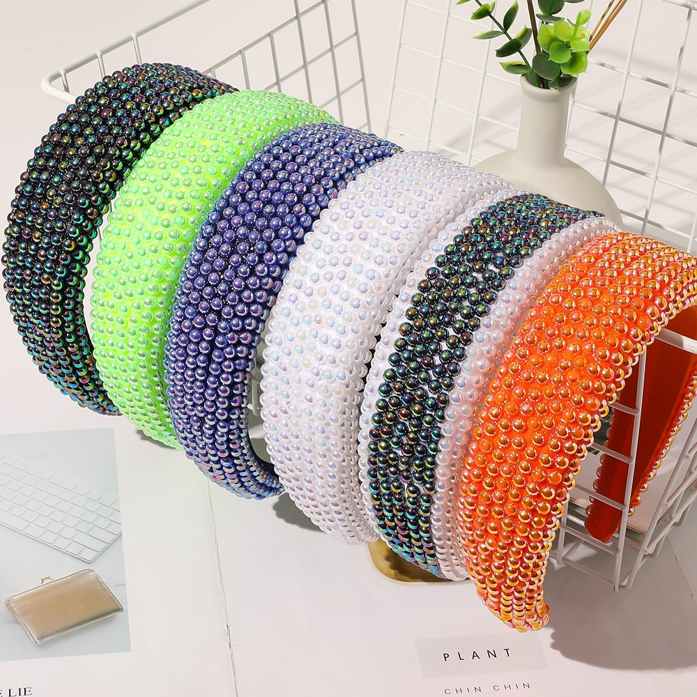 Luxury New Bejeweled Padded Headbands Fashion  Sponge Hairbands