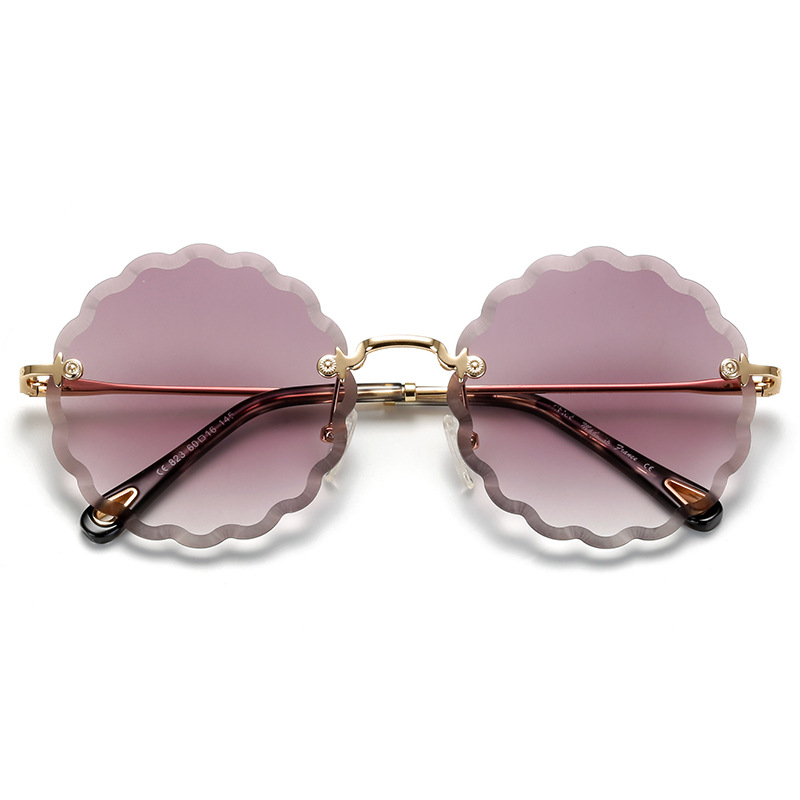Retro Sunglasses Women Brand Fashion Rimless Gradient Sun Glasses
