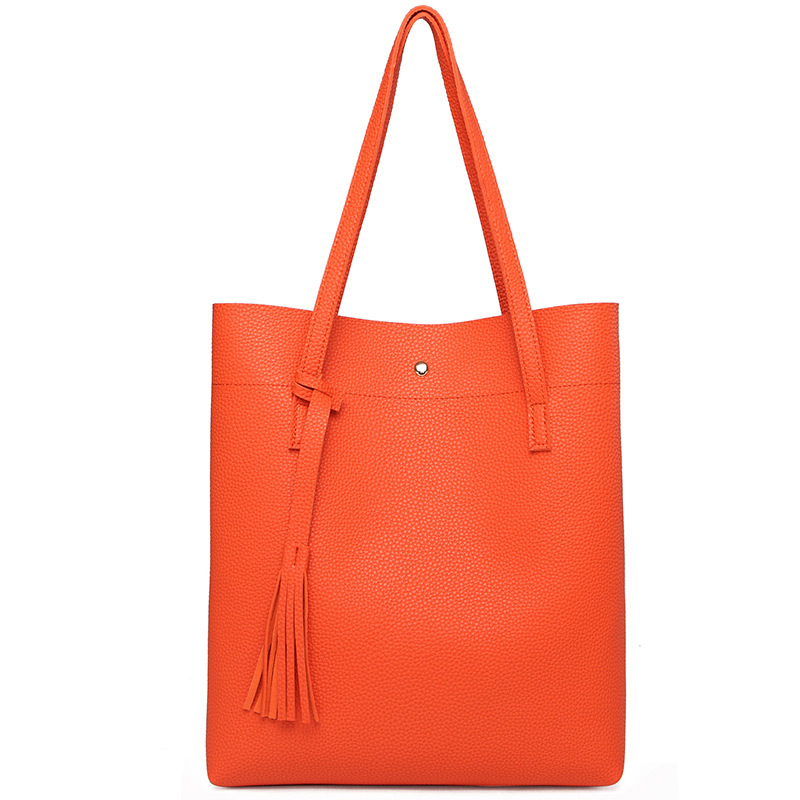Women Solid Pattern Over the Shoulder Bag Big Capacious Bag