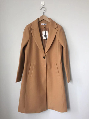 Women's Coat Long sleeve one button classic coat outerwear