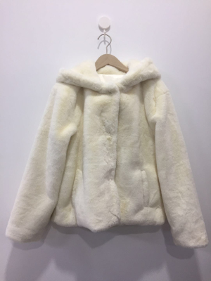 Women's coat fake fur jacket girl's long sleeve outerwear 