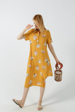 Women's Casual Summer Dress Printed short sleeve Dress