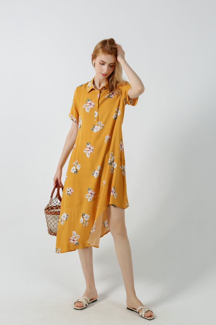 Women's Casual Summer Dress Printed short sleeve Dress