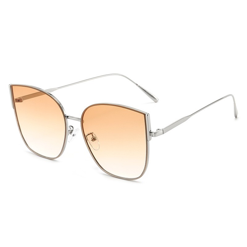 New Fashion Lady Oversize Rimless Square Bee Sunglasses Women