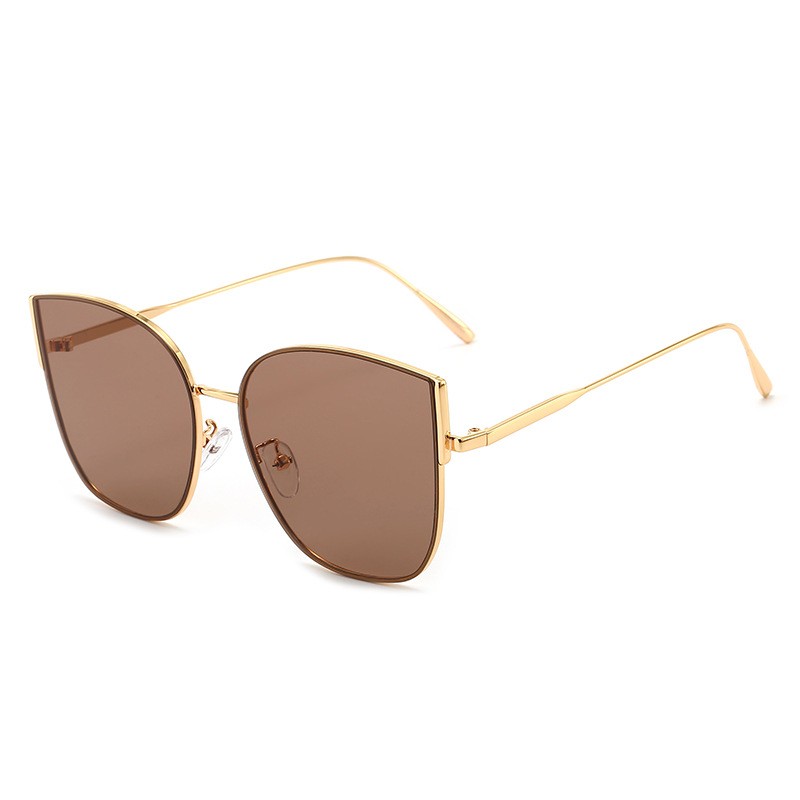 New Fashion Lady Oversize Rimless Square Bee Sunglasses Women