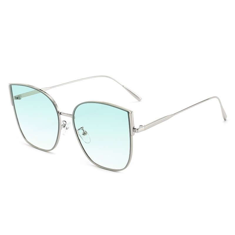 New Fashion Lady Oversize Rimless Square Bee Sunglasses Women