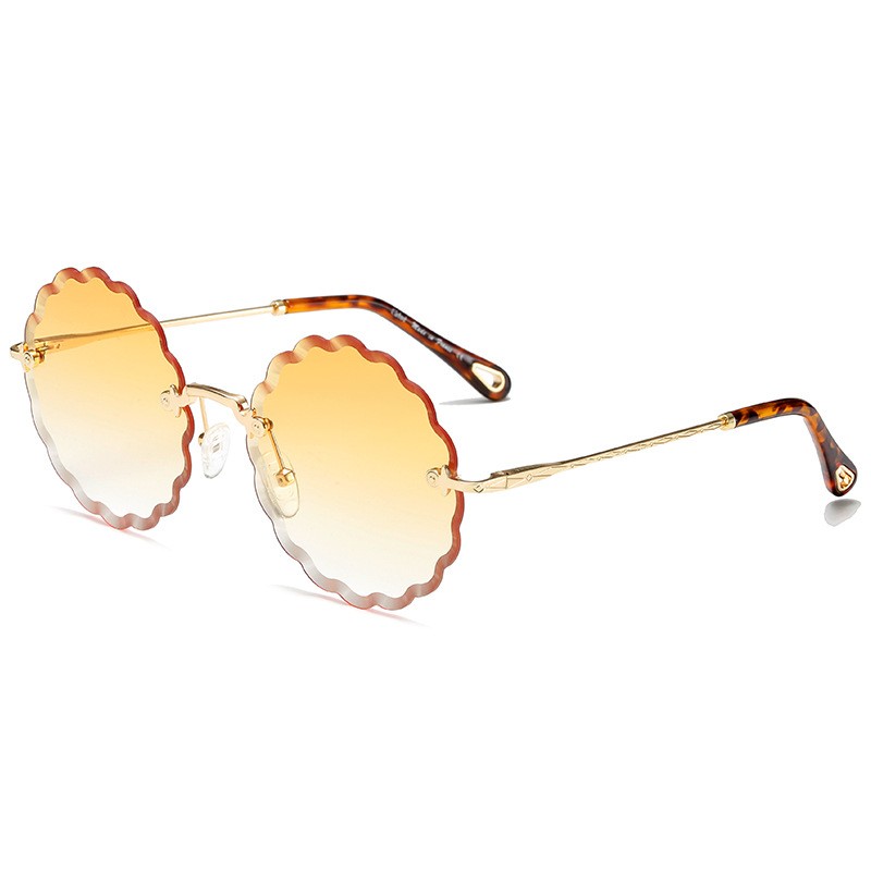 Retro Sunglasses Women Brand Fashion Rimless Gradient Sun Glasses