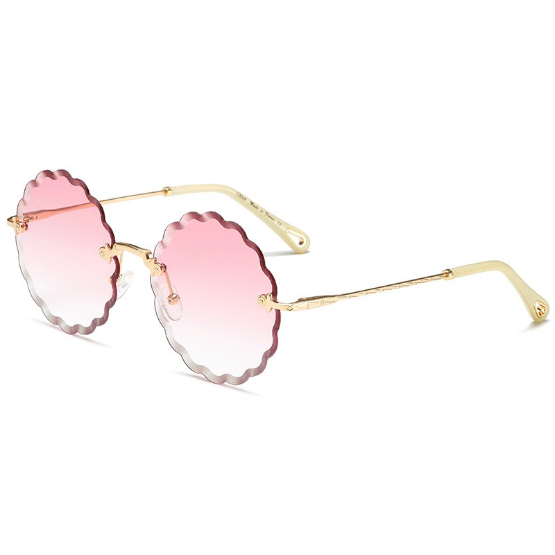 Retro Sunglasses Women Brand Fashion Rimless Gradient Sun Glasses