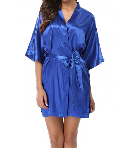 Satin robe