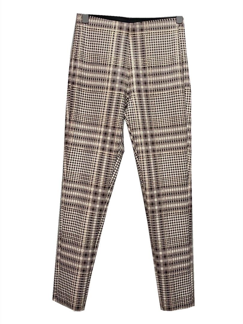 Women's pants plaids printed pants