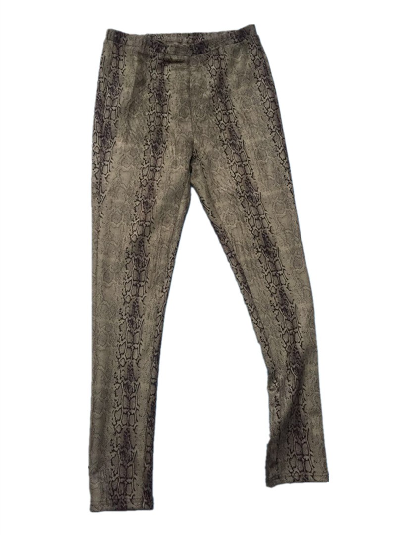 Women's pants snake printed pants