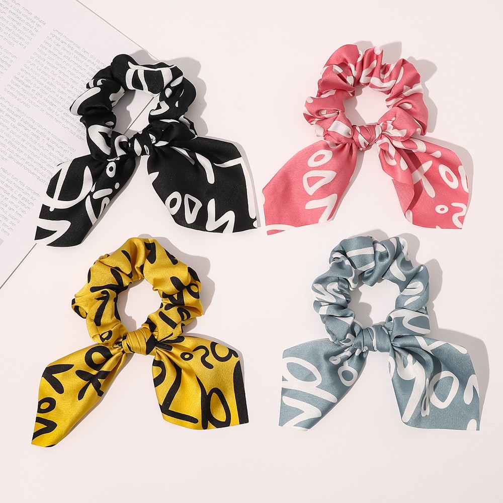 Hair Bands Lady Floral Scrunchie Girls Hair Accessories 