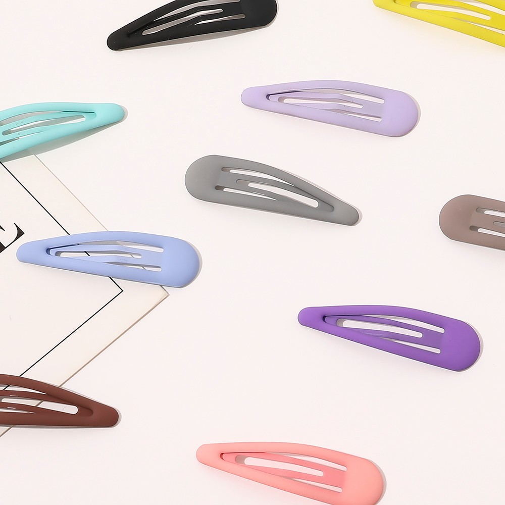 New Women Girls Cute Colorful Waterdrop Shape Hairpins 