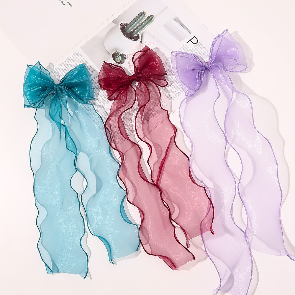 Women Hair Band Big Bow Hair Ties Scrunchie Bowknot 