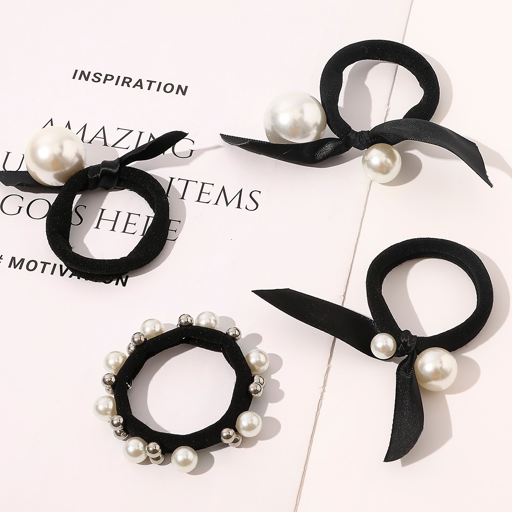 New Silk Hair Scrunchies for Women Cute Ponytail Holder Hair