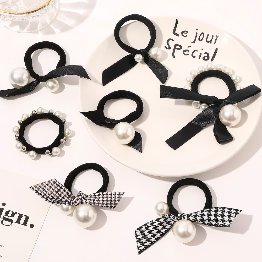 New Silk Hair Scrunchies for Women Cute Ponytail Holder Hair