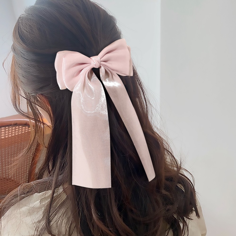 Big Bow Hairwear Back Of The Head Hair Accessories Spring Hair Clip 