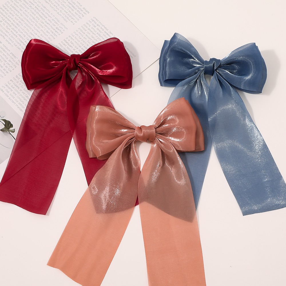 Big Bow Hairwear Back Of The Head Hair Accessories Spring Hair Clip 