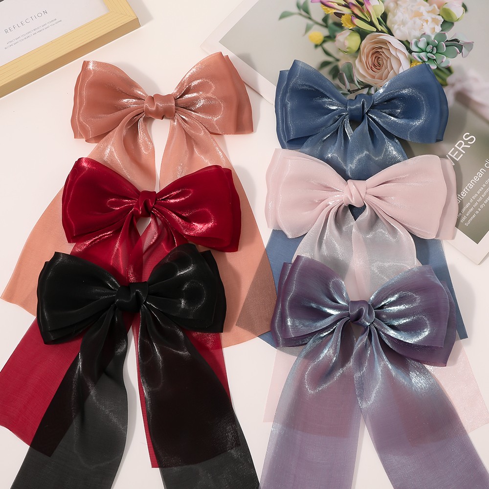 Big Bow Hairwear Back Of The Head Hair Accessories Spring Hair Clip 